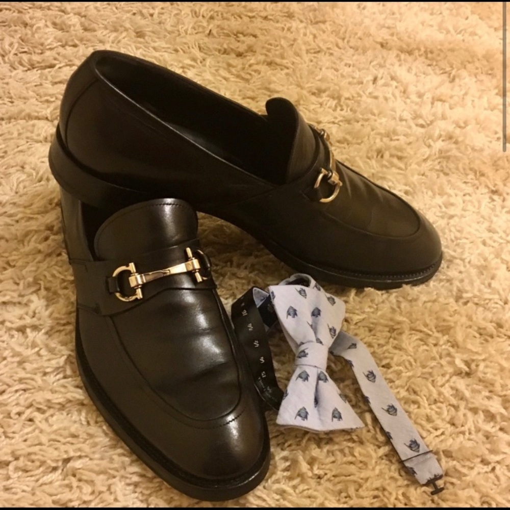 Salvatore Ferragamo Black Loafers Size 10D